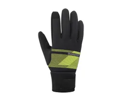 Cykelhandskar Shimano Winter Windbreak Thermal Gloves Gul